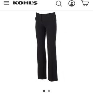 Straight legged Bootcut Black Dress Pants